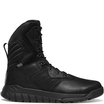 Men's Danner Instinct Tactical 8" Side-Zip Tactical Boots Black | AU4383BC