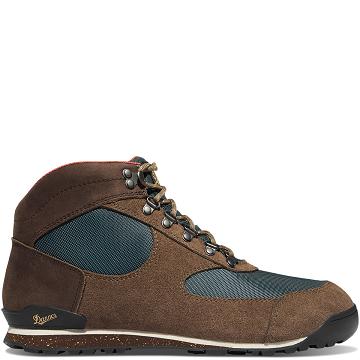 Men's Danner Jag Dry Weather Work Boots Brown / Blue | AU4155AP