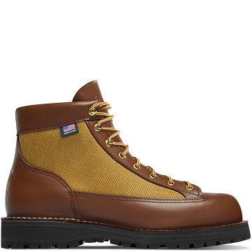 Men's Danner Light Work Boots Khaki | AU4140IS