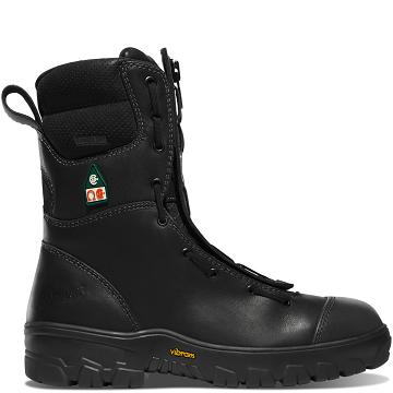 Men's Danner Modern Firefighter 8" Composite Toe (NMT) Tactical Boots Black | AU4398PQ