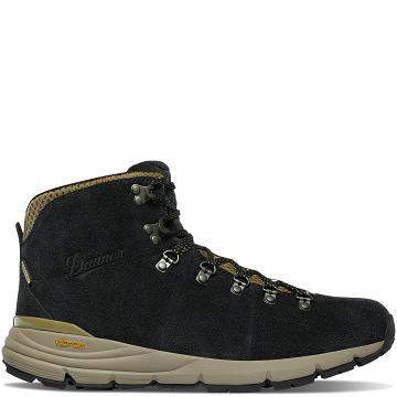 Men's Danner Mountain 600 Hiking Boots Black / Khaki | AU4260PQ