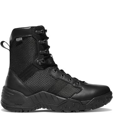 Men's Danner Scorch Side-Zip Dry 8" Tactical Boots Black | AU4390JJ