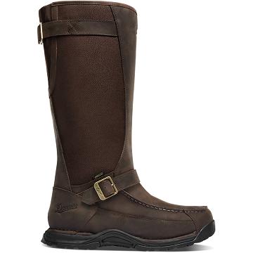 Men's Danner Sharptail Snake Boot 17" Hunting Boots Brown | AU4310SO