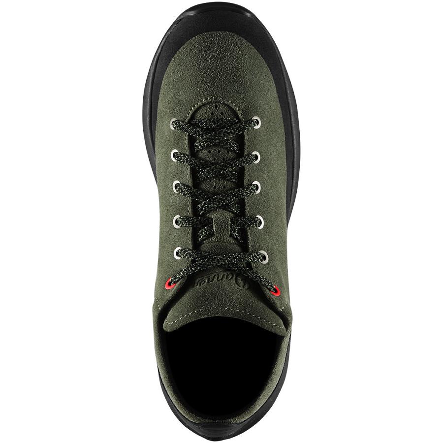 Men's Danner Caprine Low Suede Shoes Black / Olive | AU4363AP