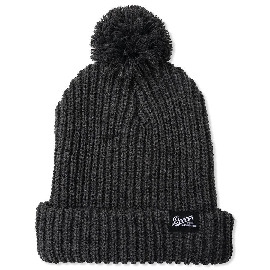 Men\'s Danner Classic Pom Beanie Hats Dark Grey | AU4045NB