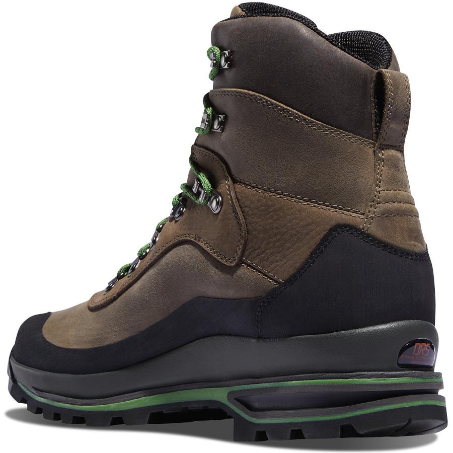 Men's Danner Crag Rat USA Hiking Boots Brown / Green | AU4198WY