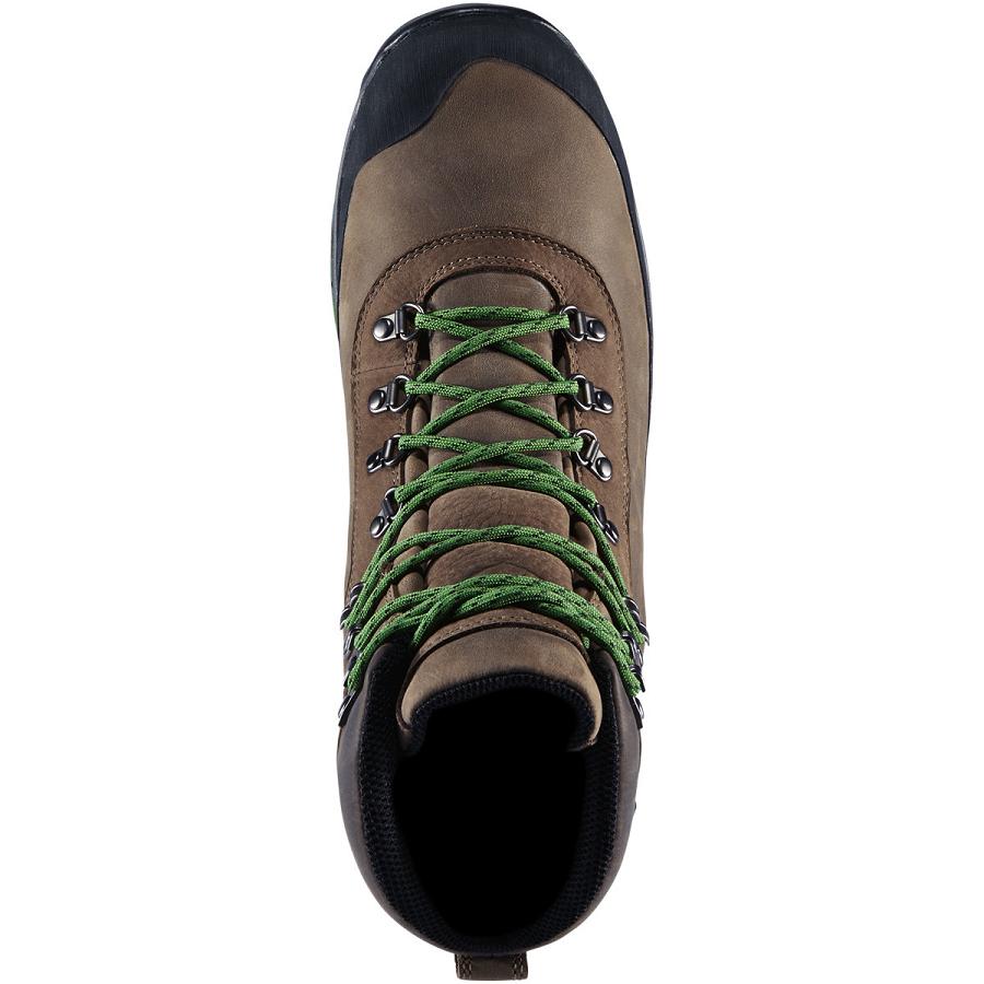 Men's Danner Crag Rat USA Hiking Boots Brown / Green | AU4198WY