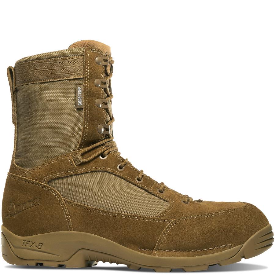 Men\'s Danner Desert TFX G3 Gore-Tex Military Boots Brown | AU4337KI