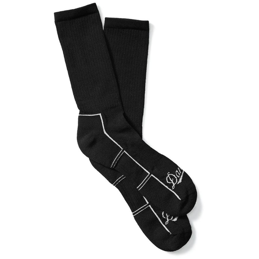 Men\'s Danner Drirelease Lightweight Uniform Socks Crew Socks Black | AU4106GL