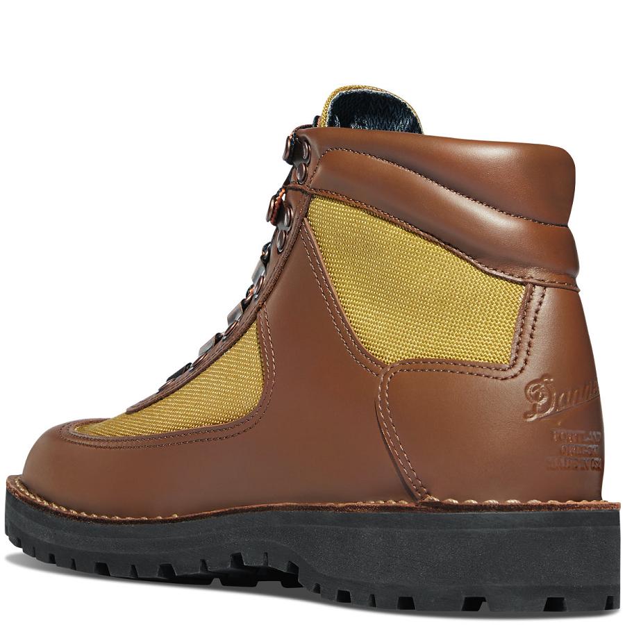 Men's Danner Feather Light Work Boots Coffee | AU4123BC