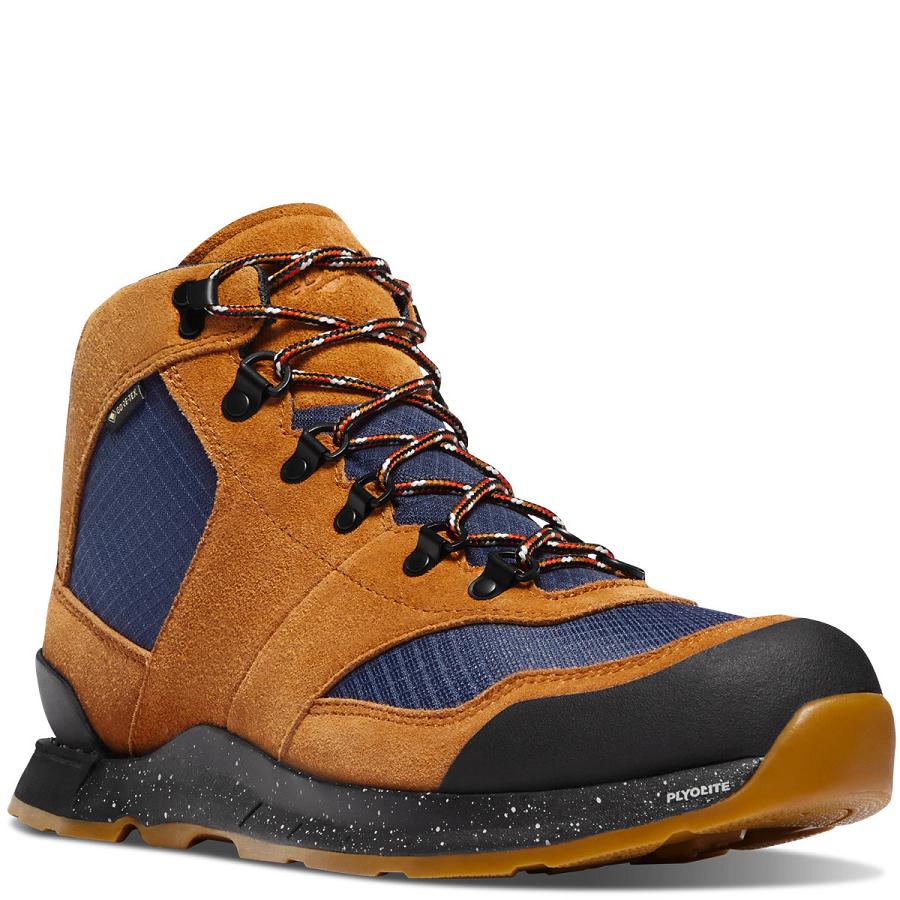 Men's Danner Free Spirit Work Boots Brown / Navy | AU4127ZG