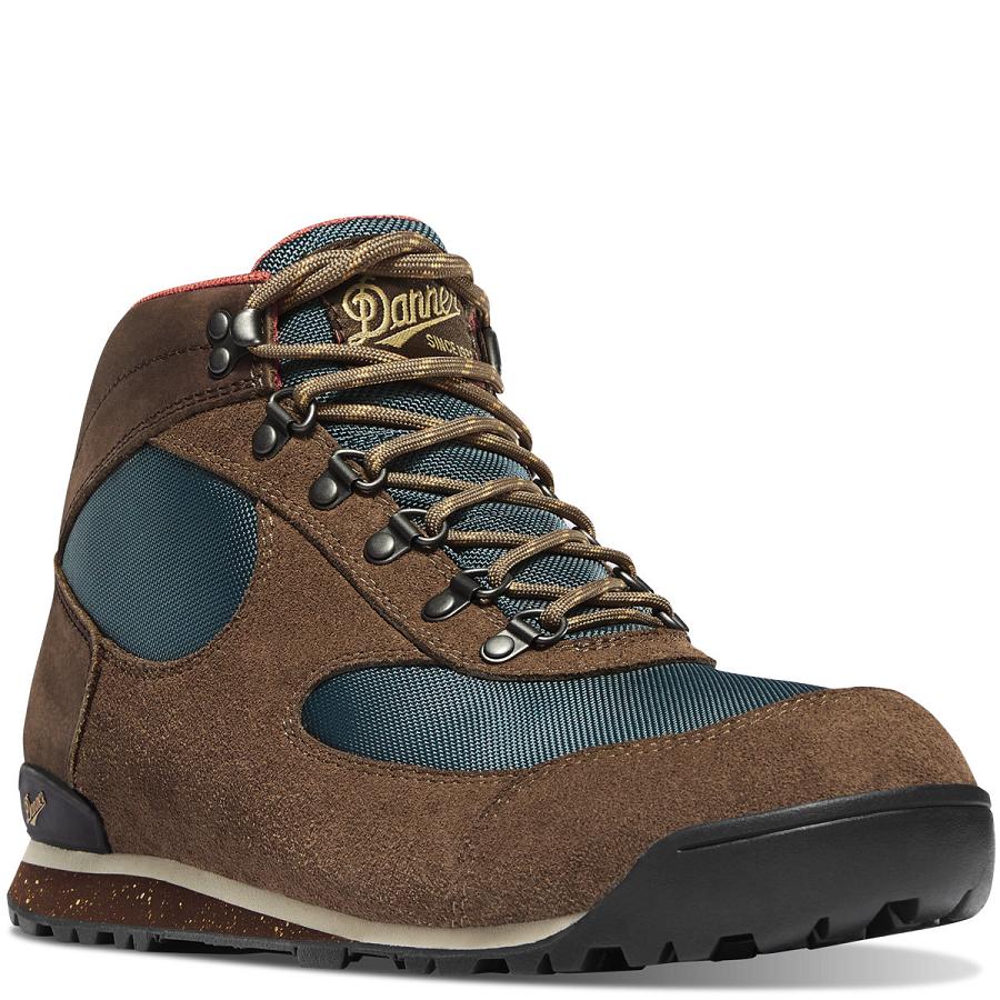 Men's Danner Jag Dry Weather Hiking Boots Brown / Blue | AU4236HK