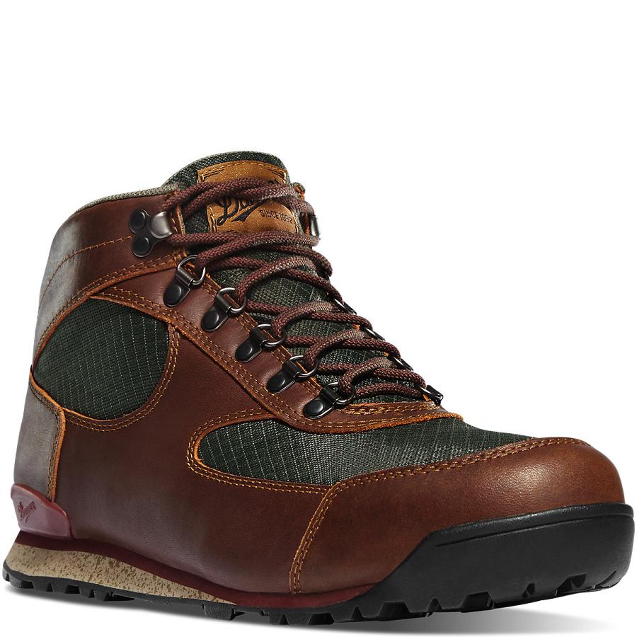 Men's Danner Jag Work Boots Coffee | AU4160DN