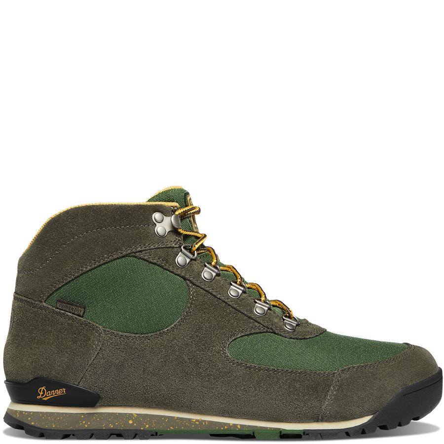 Men\'s Danner Jag Work Boots Olive | AU4162AP