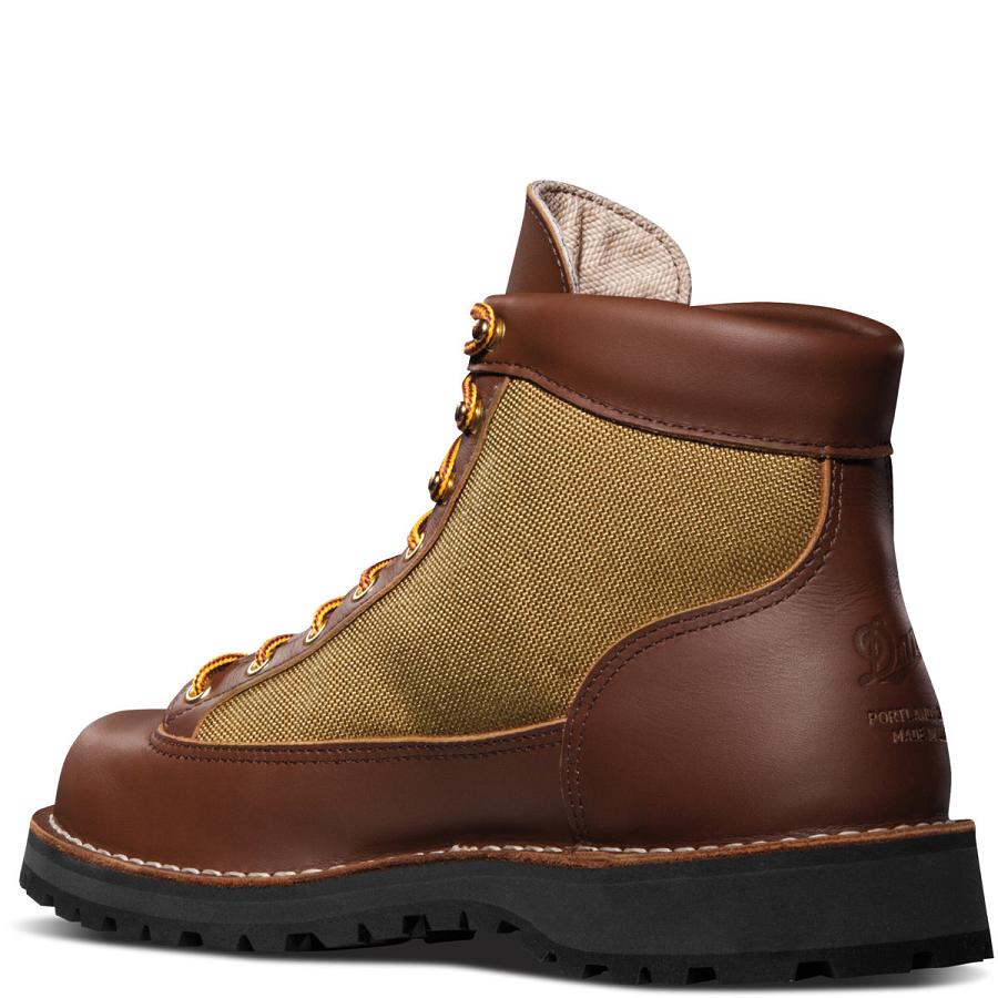 Men's Danner Light Work Boots Khaki | AU4140IS