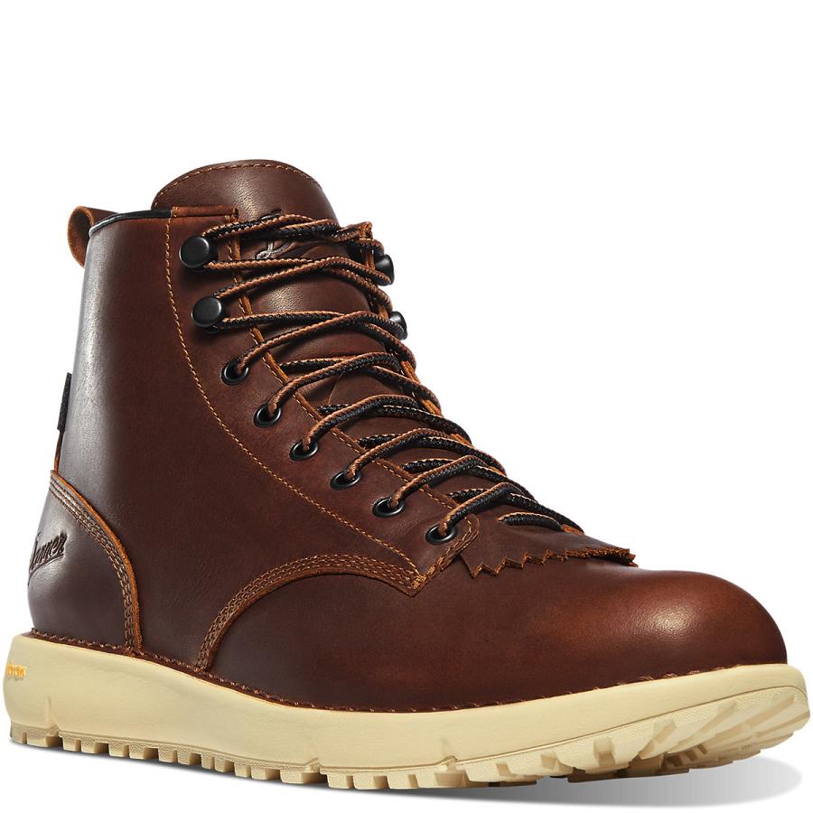 Men's Danner Logger 917 GTX Boots Coffee | AU4192IS