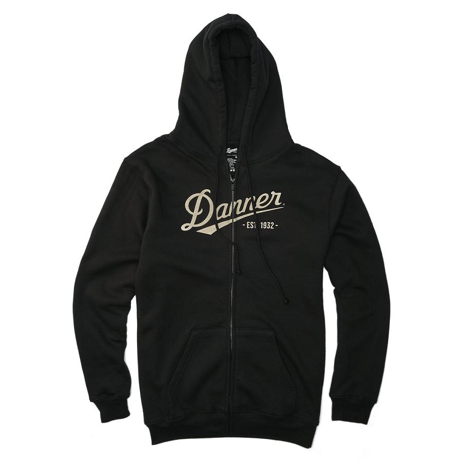 Men's Danner Logo Hoodie Zip-Up Clothing Black | AU4032SO