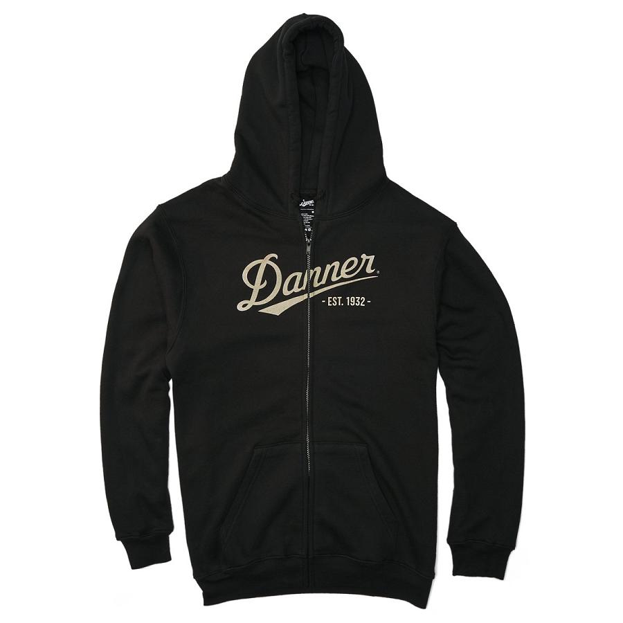 Men\'s Danner Logo Hoodie Zip-Up Clothing Black | AU4032SO