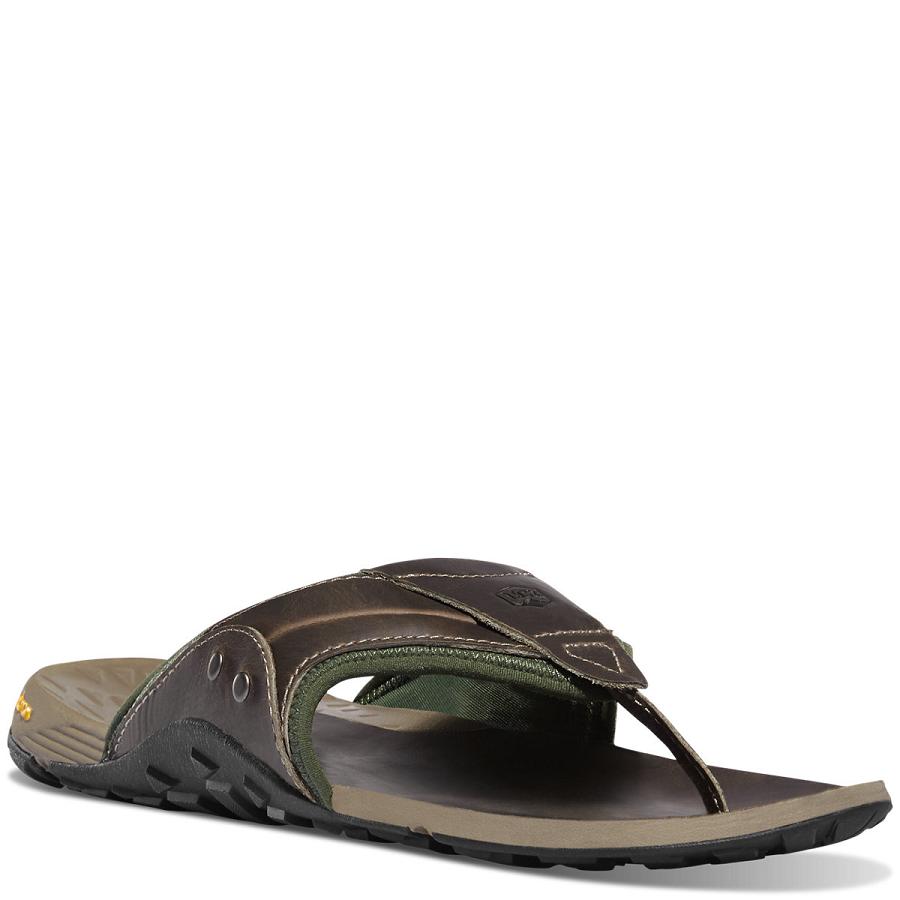 Men's Danner Lost Coast Sandals Grey / Green | AU4216OR