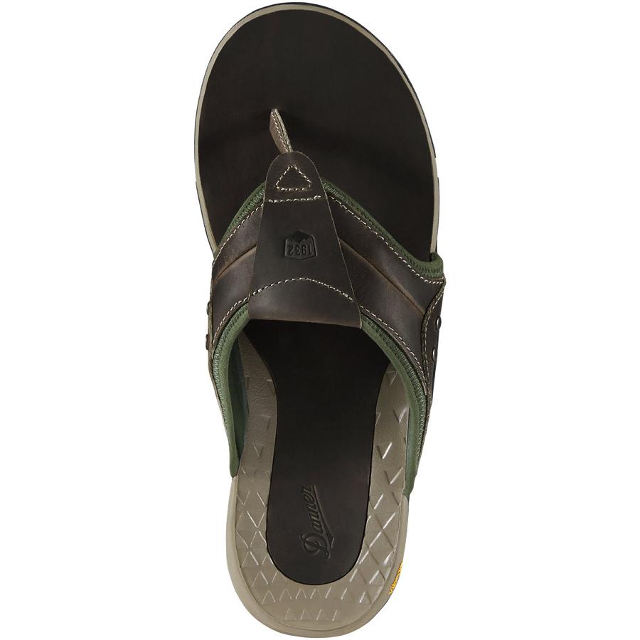 Men's Danner Lost Coast Sandals Grey / Green | AU4216OR