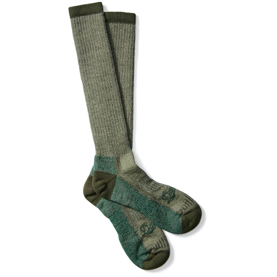 Men\'s Danner Merino Midweight Hunting Socks Over Calf Socks Green | AU4095QZ