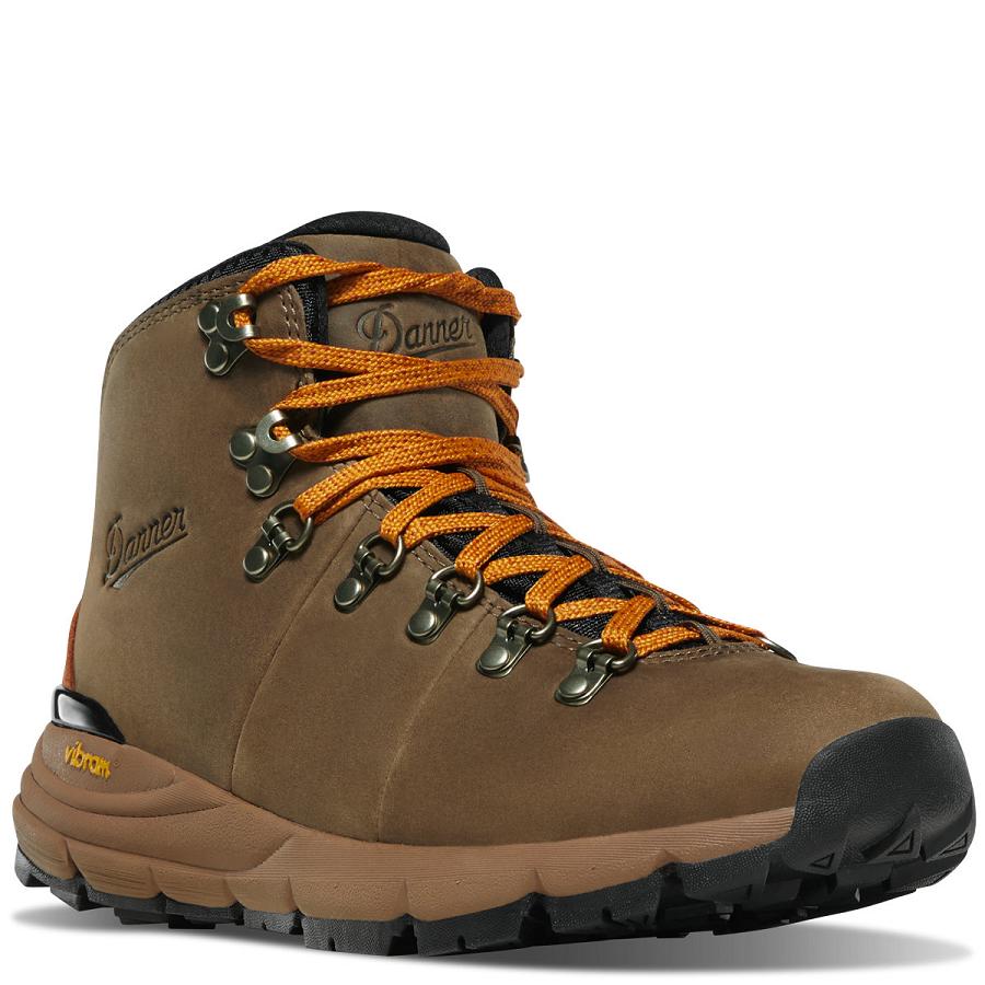 Men's Danner Mountain 600 Hiking Boots Chocolate | AU4261HK