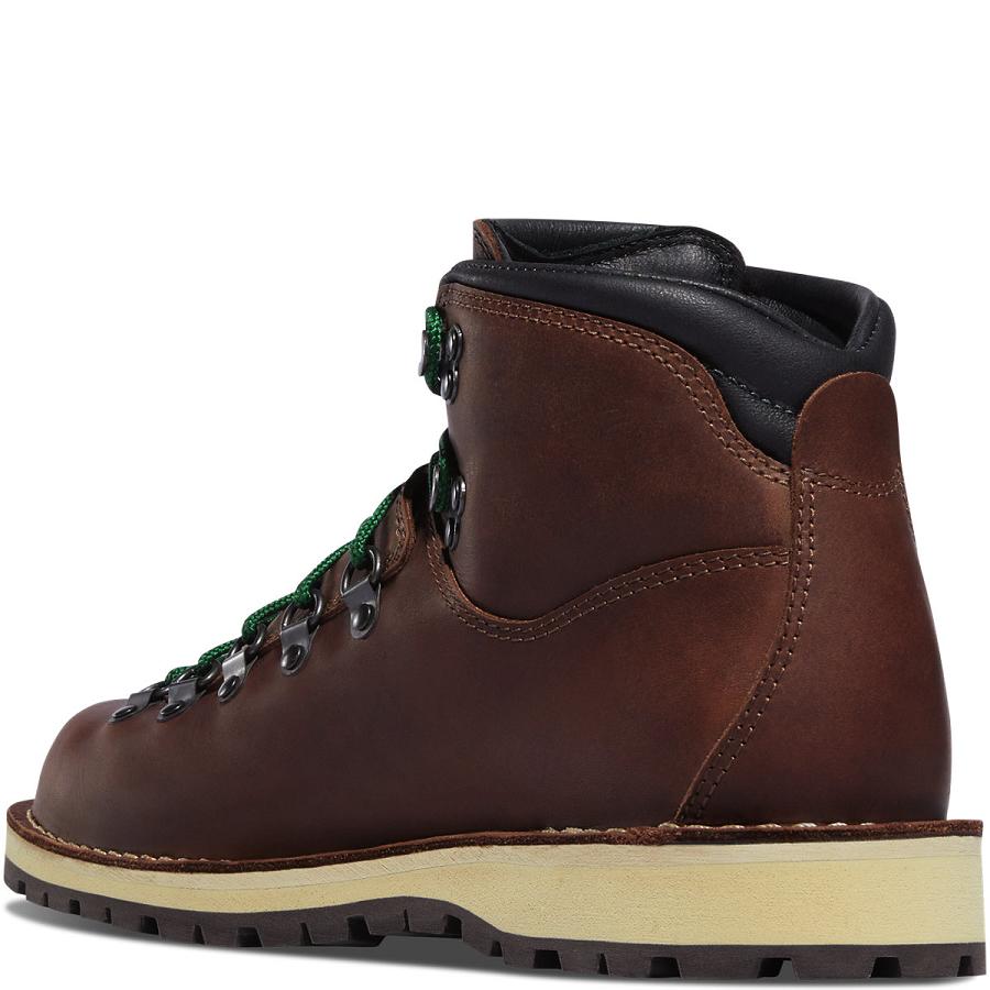 Men's Danner Mountain Pass Work Boots Burgundy | AU4135DN