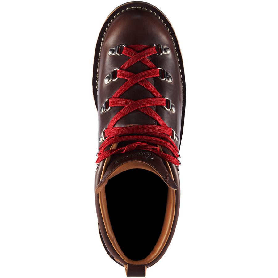 Men's Danner Mountain Trail Hiking Boots Burgundy | AU4253NB