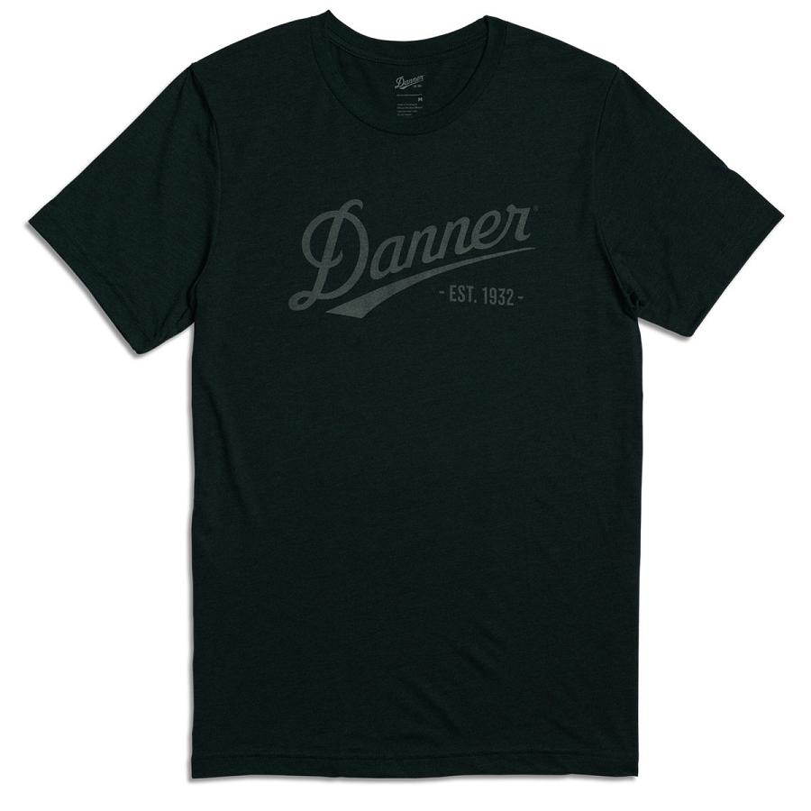 Women\'s Danner Distressed Logo SS Tee Clothing Black | AU4451OR