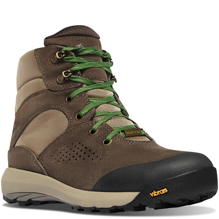 Women's Danner Inquire Mid Boots Brown / Green | AU4586EX