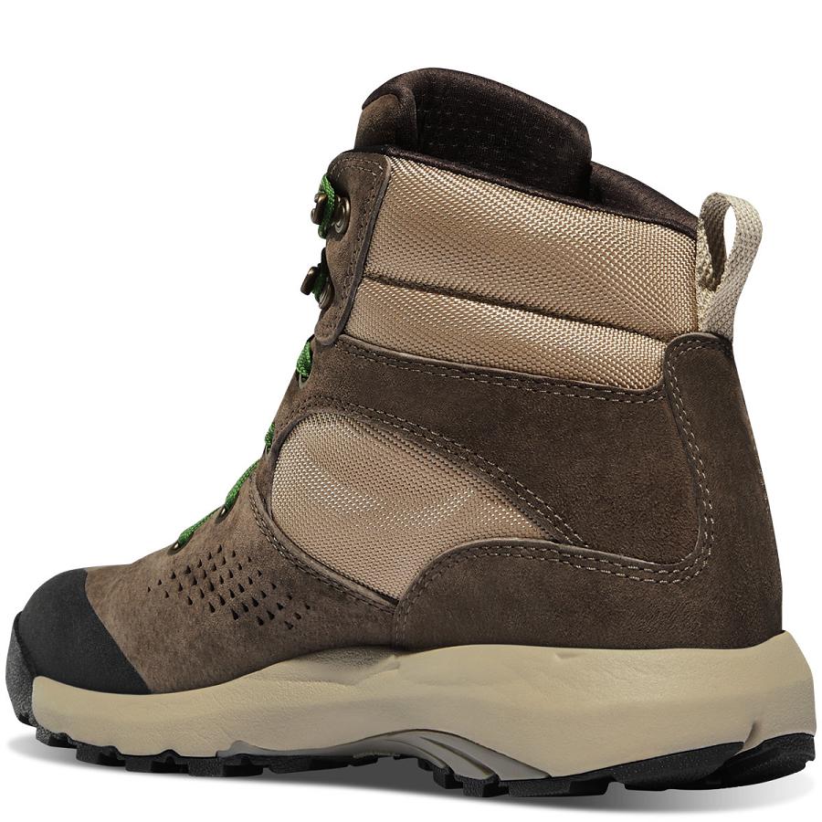 Women's Danner Inquire Mid Hiking Boots Brown / Green | AU4635YU