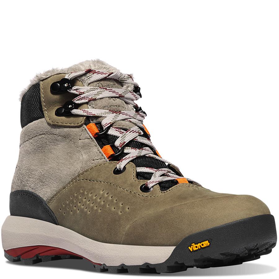 Women's Danner Inquire Mid Insulated Boots Olive | AU4585RW