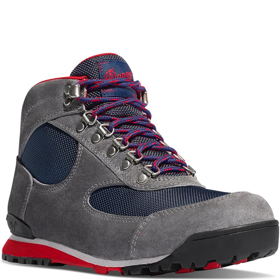 Women's Danner Jag Hiking Boots Grey / Blue Turquoise | AU4627FM