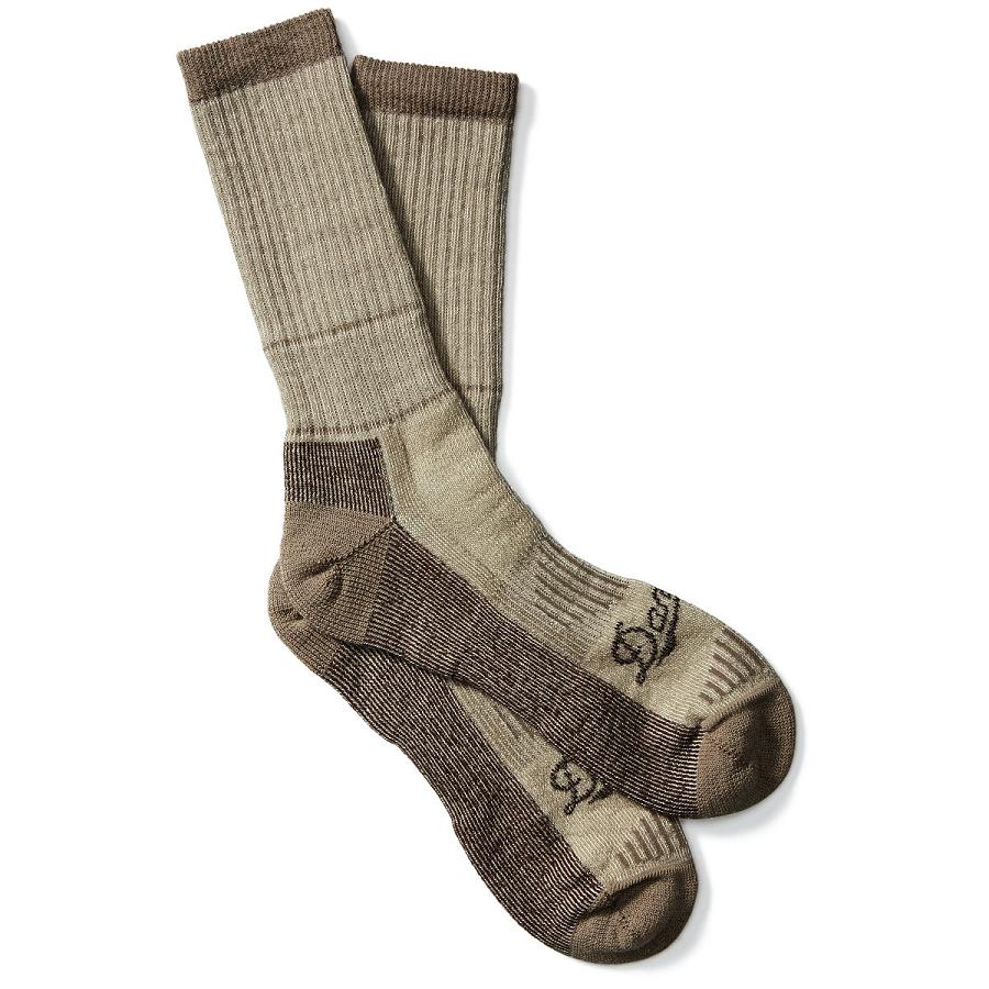 Women\'s Danner Merino Midweight Hunting Socks Crew Socks Brown | AU4521HK