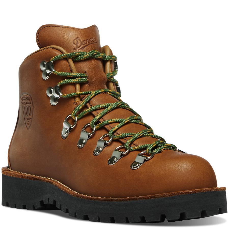 Women's Danner Mountain Light Cap OR State Parks Centennial Hiking Boots Brown | AU4654FM