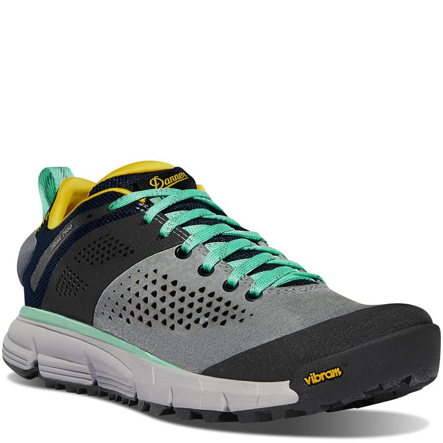 Women's Danner Trail 2650 Hiking Shoes Grey / Blue / Yellow | AU4675AP