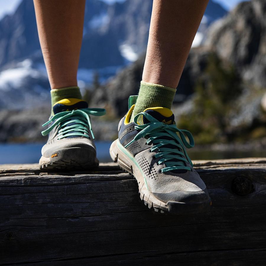 Women's Danner Trail 2650 Hiking Shoes Grey / Blue / Yellow | AU4675AP